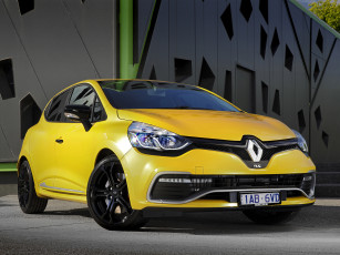 обоя автомобили, renault, au-spec, 200, r, s, clio, желты