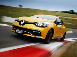 Картинка автомобили renault clio r s 200 au-spec желтый