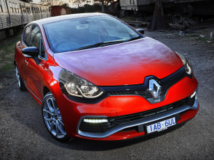 обоя автомобили, renault, clio, r, s, 200, au-spec, красный