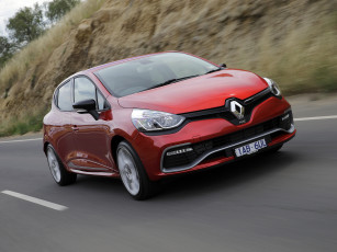 обоя автомобили, renault, clio, r, s, 200, au-spec, красный