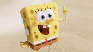 обоя кино фильмы, the spongebob movie,  sponge out of water, фон, персонаж