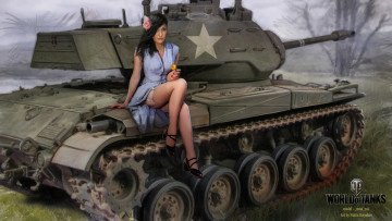 Картинка видео+игры мир+танков+ world+of+tanks tanks of world девушка action симулятор арт