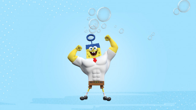 Обои картинки фото кино фильмы, the spongebob movie,  sponge out of water, персонаж, фон
