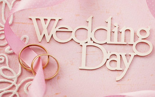Обои картинки фото праздничные, другое, цветы, ring, background, flowers, кольца, lace, soft, pink, day, wedding, свадьба