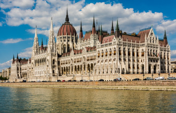 обоя budapest parliament, города, будапешт , венгрия, дворец
