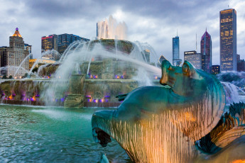 Картинка города -+фонтаны город свет вода фигура фонтан