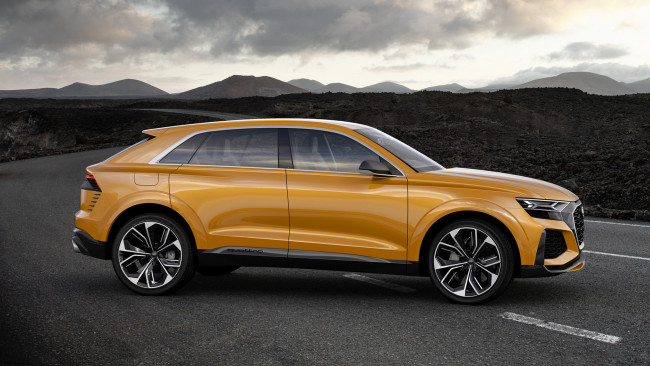 Обои картинки фото audi q8 sport concept 2018, автомобили, audi, q8, sport, 2018, concept