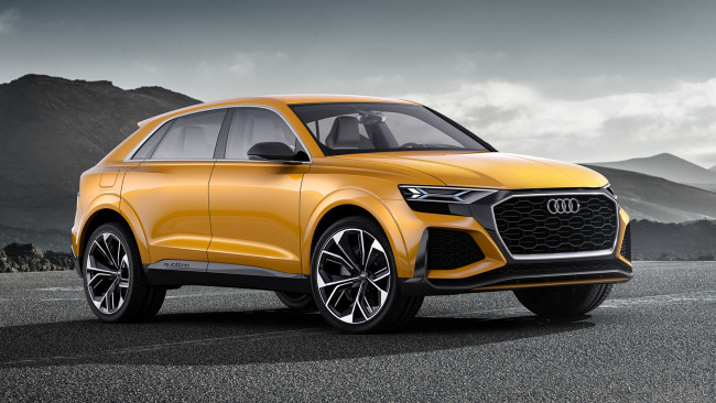 Обои картинки фото audi q8 sport concept 2018, автомобили, audi, q8, 2018, concept, sport