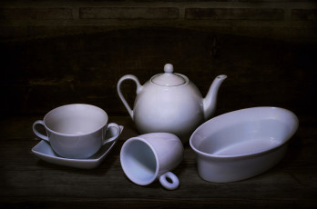 Картинка разное посуда +столовые+приборы +кухонная+утварь чайник натюрморт сервиз чашка
