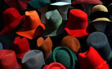 обоя разное, - другое, фон, шляпы, цвет