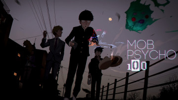 обоя аниме, mob psycho 100, моб, психо, 100
