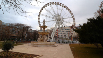 Картинка ferris+wheel+of+budapest города будапешт+ венгрия ferris wheel of budapest