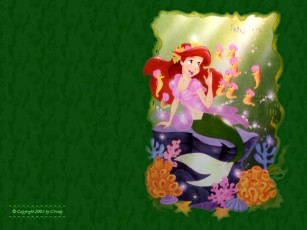 обоя мультфильмы, the, little, mermaid