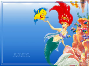 обоя мультфильмы, the, little, mermaid