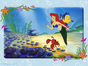 обоя мультфильмы, the, little, mermaid