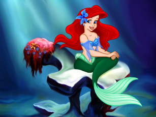 обоя мультфильмы, the, little, mermaid