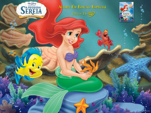 обоя мультфильмы, the, little, mermaid