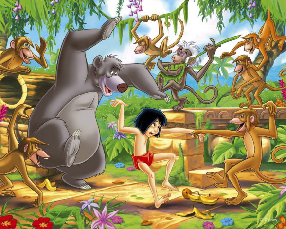 Обои картинки фото мультфильмы, the, jungle, book