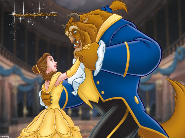 Обои картинки фото мультфильмы, beauty, and, the, beast