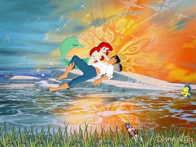Обои картинки фото мультфильмы, the, little, mermaid