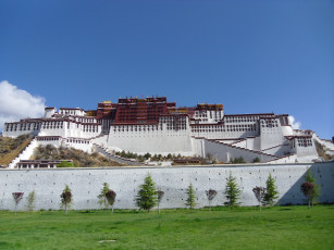 Картинка potala palace города дворцы замки крепости Тибет