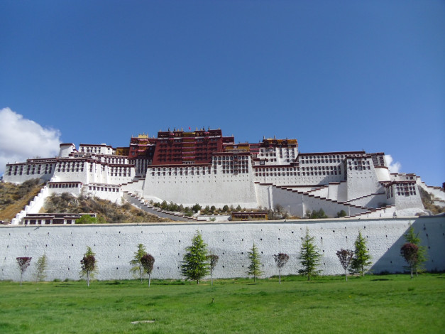 Обои картинки фото potala, palace, города, дворцы, замки, крепости, Тибет