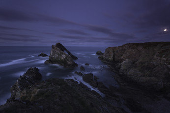Картинка природа побережье ночь