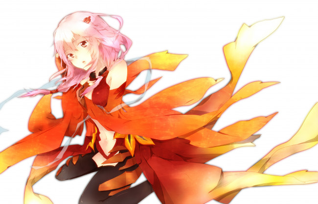 Обои картинки фото аниме, guilty crown, guilty, crown, yuzuriha, inori, арт, инори