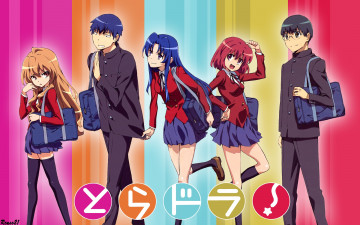 обоя аниме, toradora, персонажи