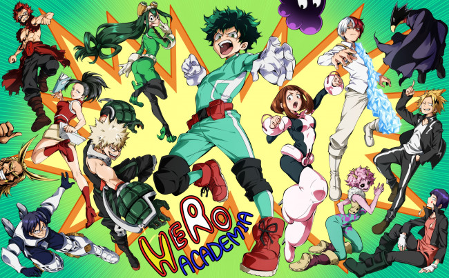 Обои картинки фото boku no hero academia, аниме, персонажи