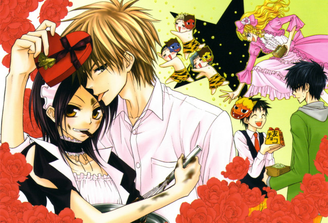 Обои картинки фото аниме, kaichou wa maid-sama, пара, персонажи