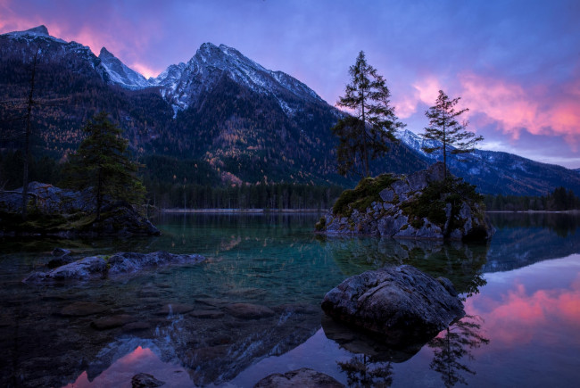 Обои картинки фото германия, природа, реки, озера, деревья, горы, камни, водоем