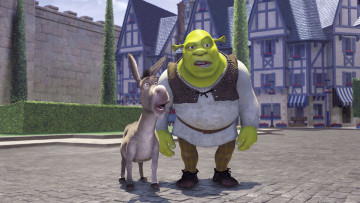 обоя мультфильмы, shrek