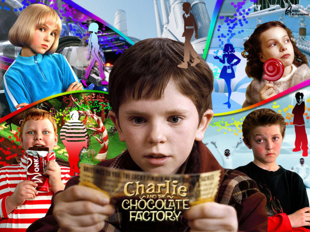 Обои картинки фото Чарли, шоколадная, фабрика, кино, фильмы, charlie, and, the, chocolate, factory