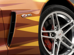 Картинка corvette z06 автомобили фрагменты автомобиля