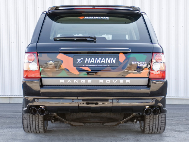 Обои картинки фото 2006, hamann, range, rover, sport, camo, автомобили