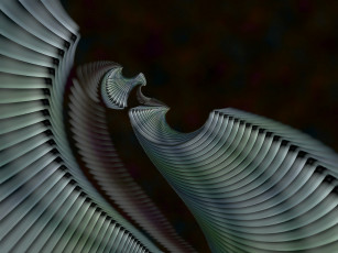 Картинка 3д графика fractal фракталы австракция