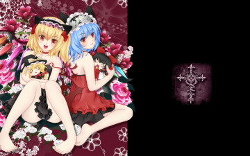 Картинка аниме touhou ремилия и фландр скарлет