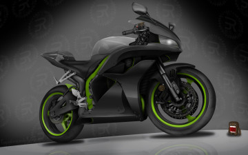 Картинка мотоциклы 3d мотоцикл тёмный колеса