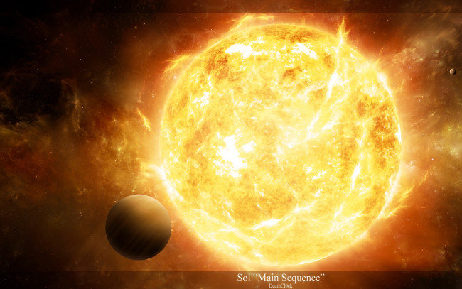 Обои картинки фото космос, солнце, излучение, радиация, планеты, протуберанцы, свет, звезда