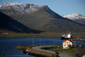 обоя исландия, рейдарфьордур, природа, реки, озера, фьорд, горы, река