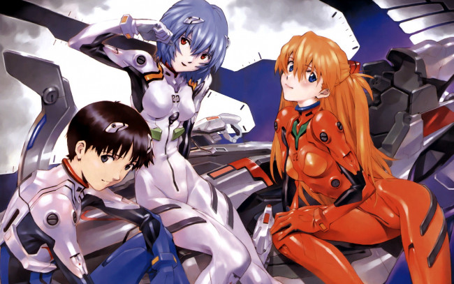 Обои картинки фото аниме, evangelion