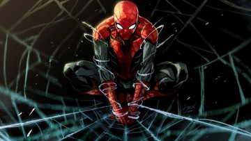 Картинка spider man рисованные комиксы комикс Человек-паук
