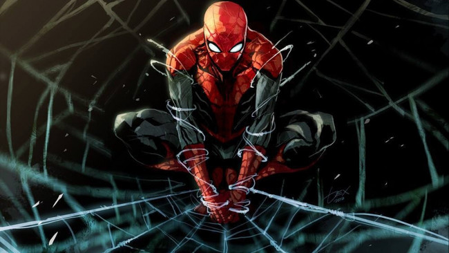 Обои картинки фото spider, man, рисованные, комиксы, комикс, Человек-паук