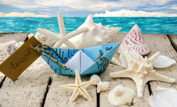 обоя разное, ракушки,  кораллы,  декоративные и spa-камни, starfishes, seashells, sunshine, солнце, beach, sea, море, пляж, звезды