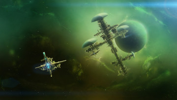 Картинка фэнтези космические+корабли +звездолеты +станции путешествие deep space корабль космос station