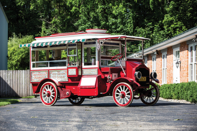 Обои картинки фото автомобили, классика, cretors, 1915г, wagon, popcorn, model, c