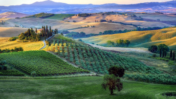Картинка тоскана италия природа пейзажи