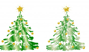 Картинка праздничные векторная+графика+ новый+год елки