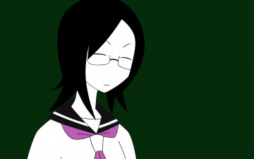 Картинка аниме sayonara+zetsubo+sensei девочка лицо очки